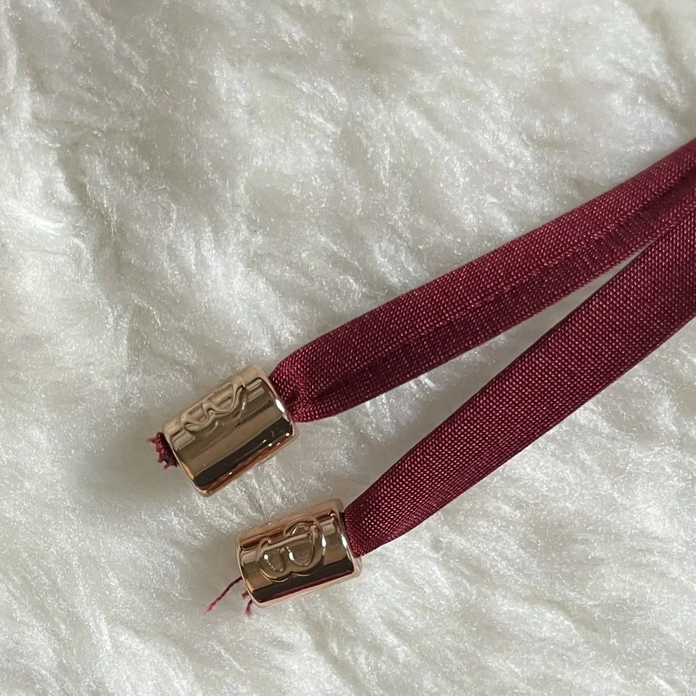 Beach Bunny Burgundy Strappy Triangle Bikini